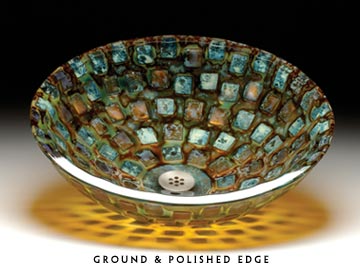 Mosaic Bathroom Sink From Alchemy Modern Home Decor Alchemy Mosaic Bathroom Sink