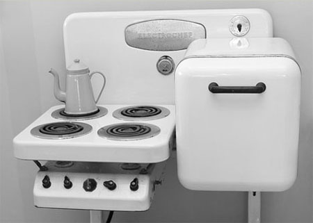 Chef Kitchen Design on An All In One Vintage Kitchen Appliance Set   Modern Home Decor