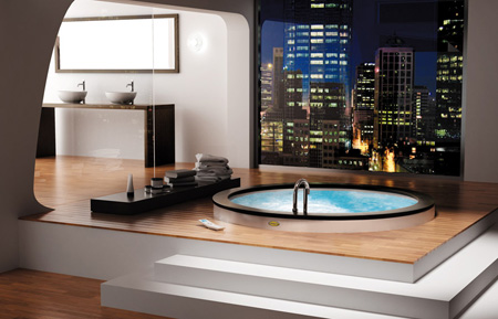 modern jacuzzi bathtub spa