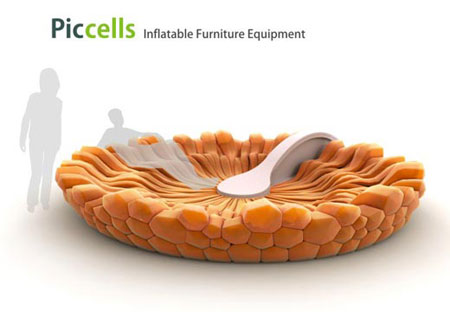 piccells by igor lobanov homedosh inflatable furniture 450x312 piccells inflatable furniture equipment1 Inflatable Furniture
