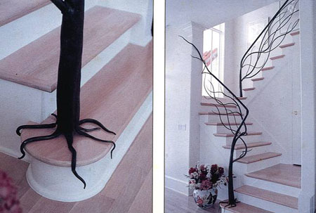 Bring Home Nature With The Tree Railing Modern Home Decor