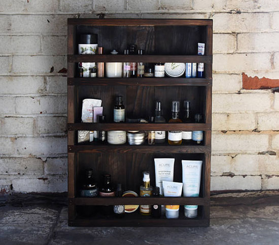 Vintage And Sustainable Wood Apothecary Cabinet Storage Modern